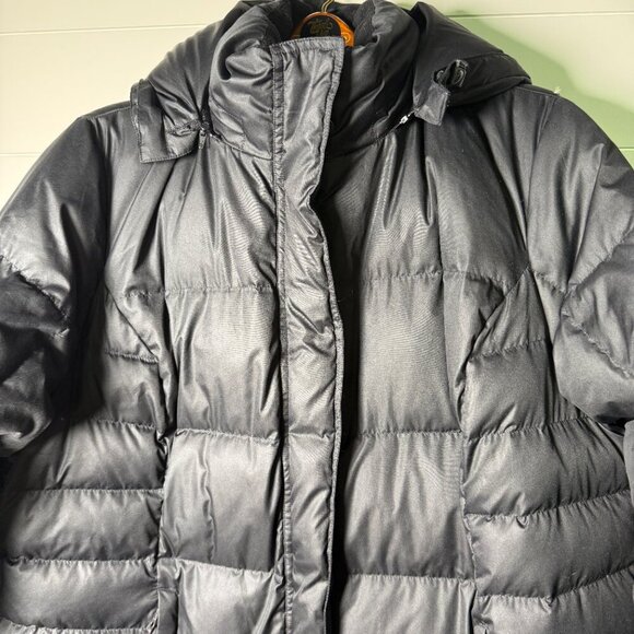 Eddie Bauer Women’s Lodge Down Duffle Coat 2X Black - Picture 10 of 14